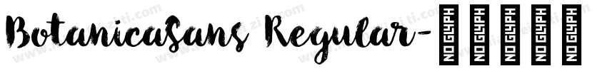 BotanicaSans Regular字体转换